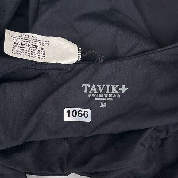 Tavik Swimwear Black One-Piece Swimsuit Scoop Neck Cutout Adjustable Straps M - Picture 5 of 10